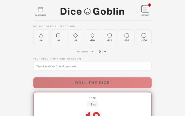 Dice Goblin screenshot