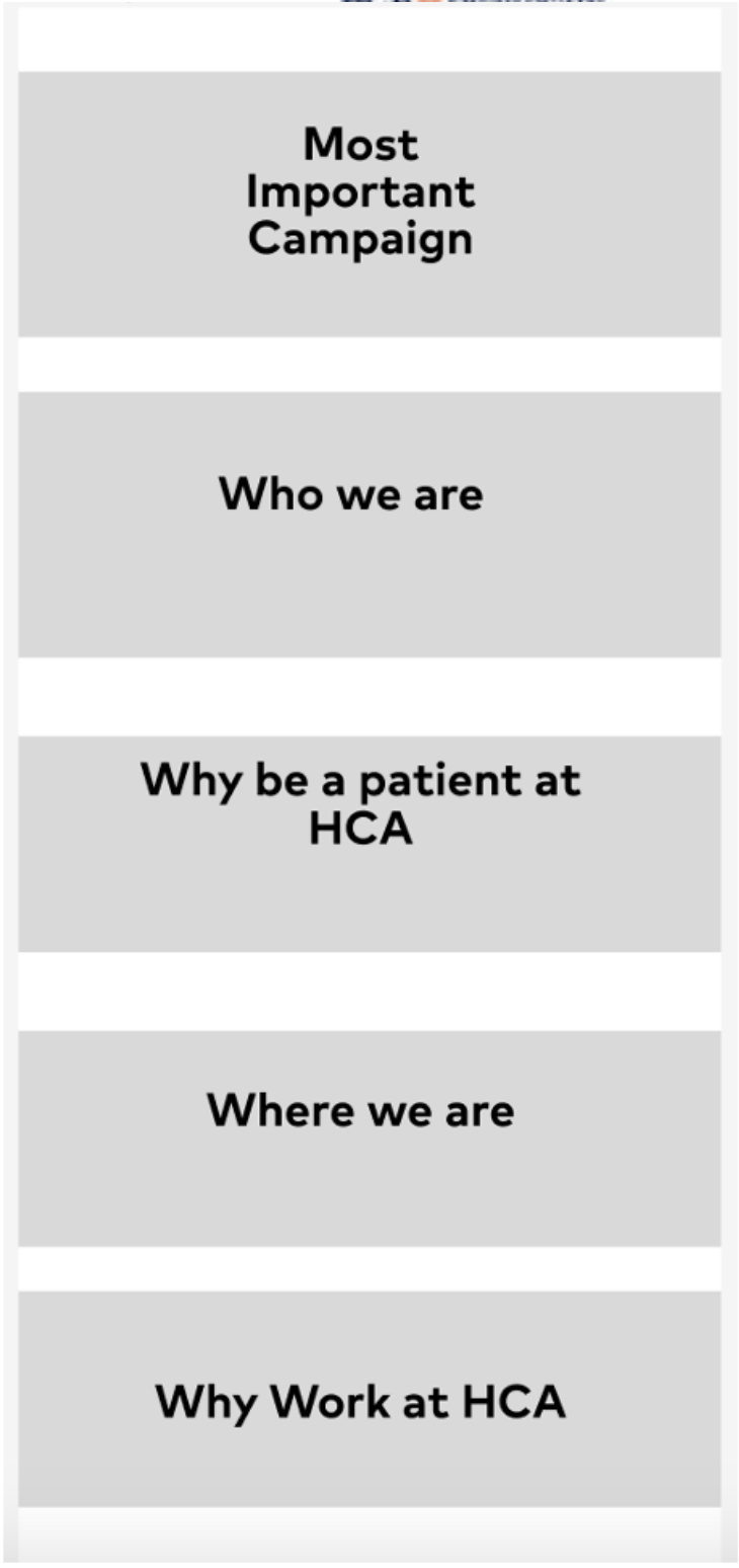 HCA design direction 3, mid-fidelity visual exploration